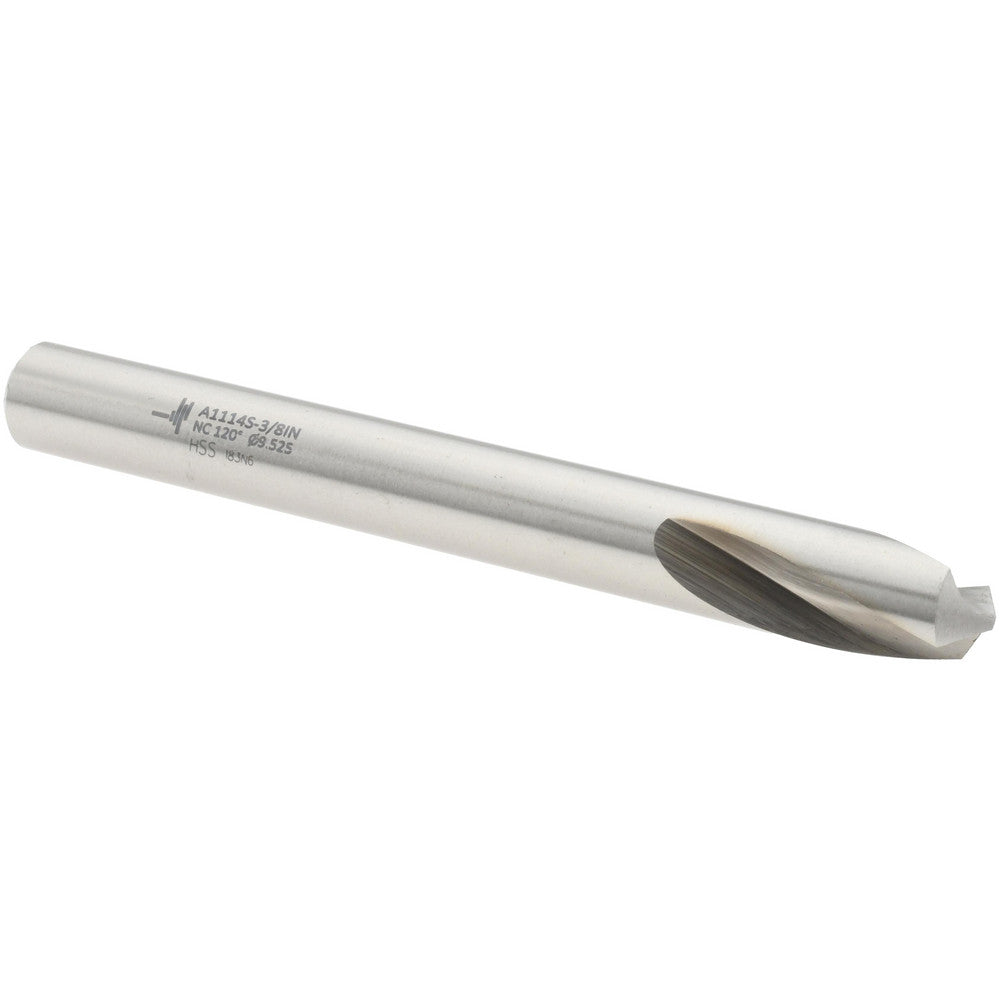 Walter-Titex 5153675 Spotting Drill 3/8" Dia, 120 &deg Point, 89 mm OAL, High Speed Steel