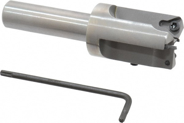 Everede Tool 01235 1" Diam, 1/2" Shank Diam, 3 Insert Indexable Counterbore