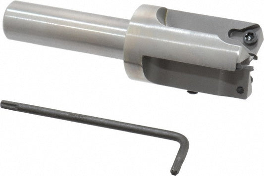 Everede Tool 01235 1" Diam, 1/2" Shank Diam, 3 Insert Indexable Counterbore