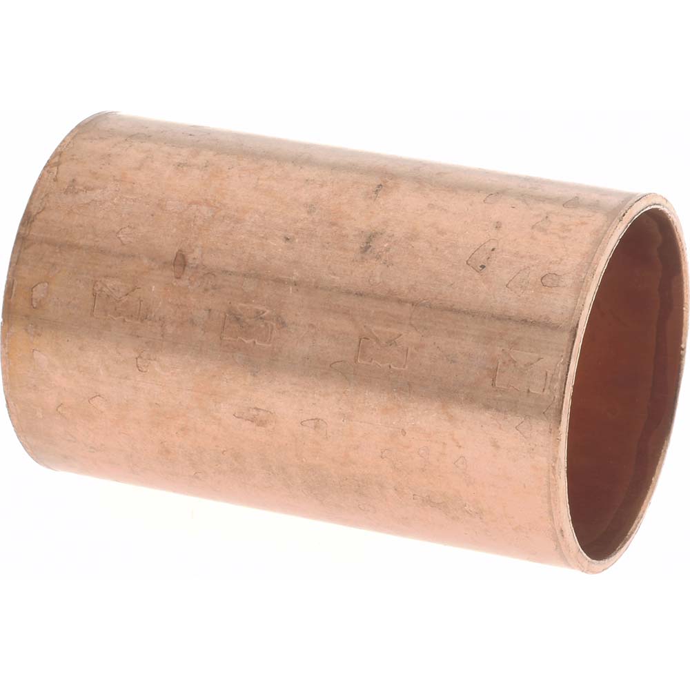 Mueller Industries W 01906 Wrot Copper Pipe Coupling 1" Fitting, C x C, Solder Joint