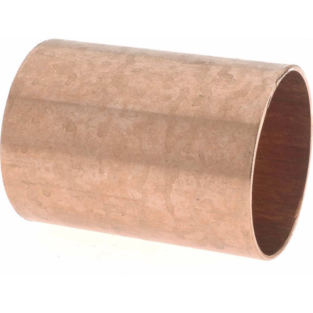 Mueller Industries W 01908 Wrot Copper Pipe Coupling 1-1/2" Fitting, C x C, Solder Joint