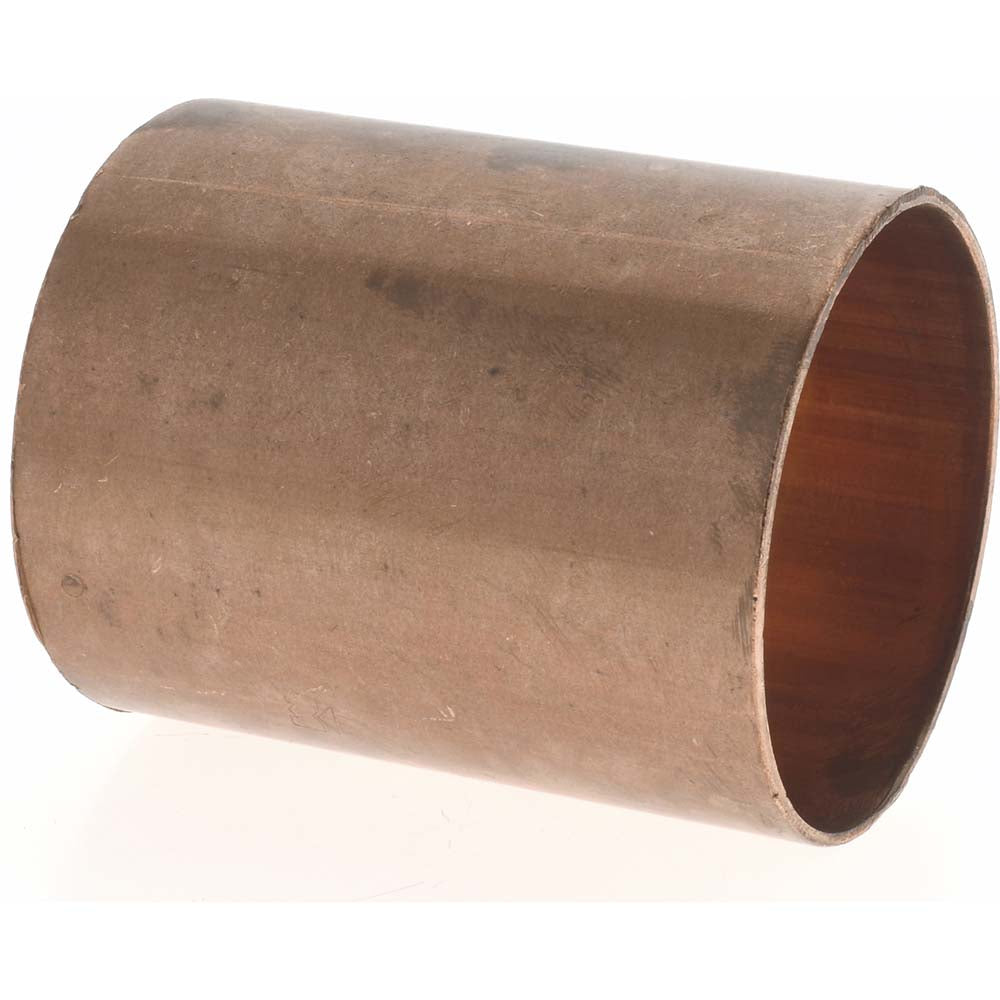 Mueller Industries W 01909 Wrot Copper Pipe Coupling 2" Fitting, C x C, Solder Joint