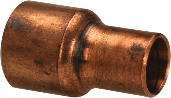 Mueller Industries W 01011 Wrot Copper Pipe Reducer 1/4" x 1/8" Fitting, C x C, Solder Joint