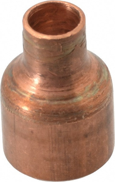 Mueller Industries W 01021 Wrot Copper Pipe Reducer 3/8" x 1/8" Fitting, C x C, Solder Joint