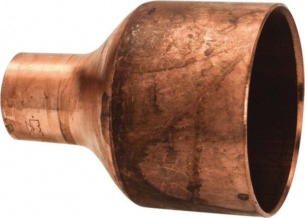 Mueller Industries W 01077 Wrot Copper Pipe Reducer 2" x 3/4" Fitting, C x C, Solder Joint