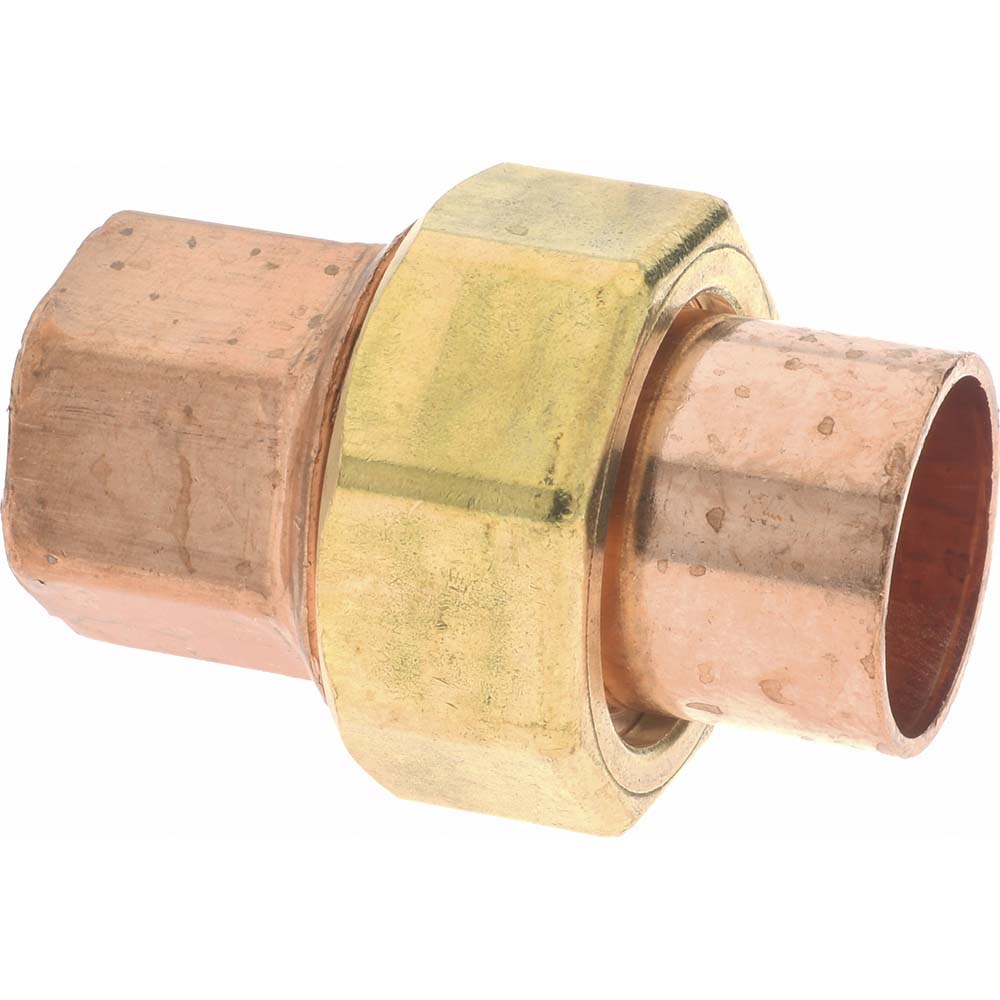 Mueller Industries W 08004 Wrot Copper Pipe Union 3/4" Fitting, C x C, Solder Joint