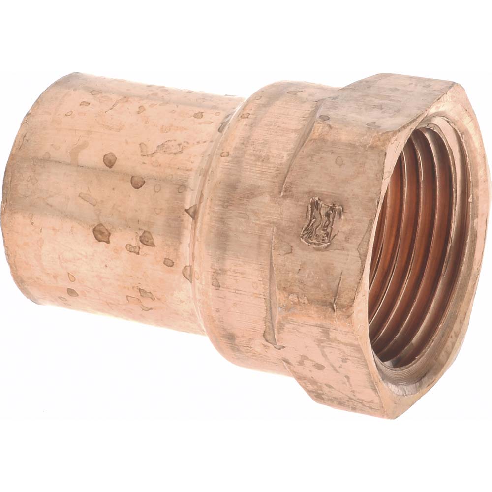 Mueller Industries W 01246 Wrot Copper Pipe Adapter 3/4" Fitting, C x F, Solder Joint