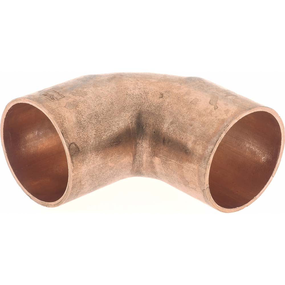 Mueller Industries W 01634 Wrot Copper Pipe 90 &deg Elbow 3/4" Fitting, C x C, Solder Joint