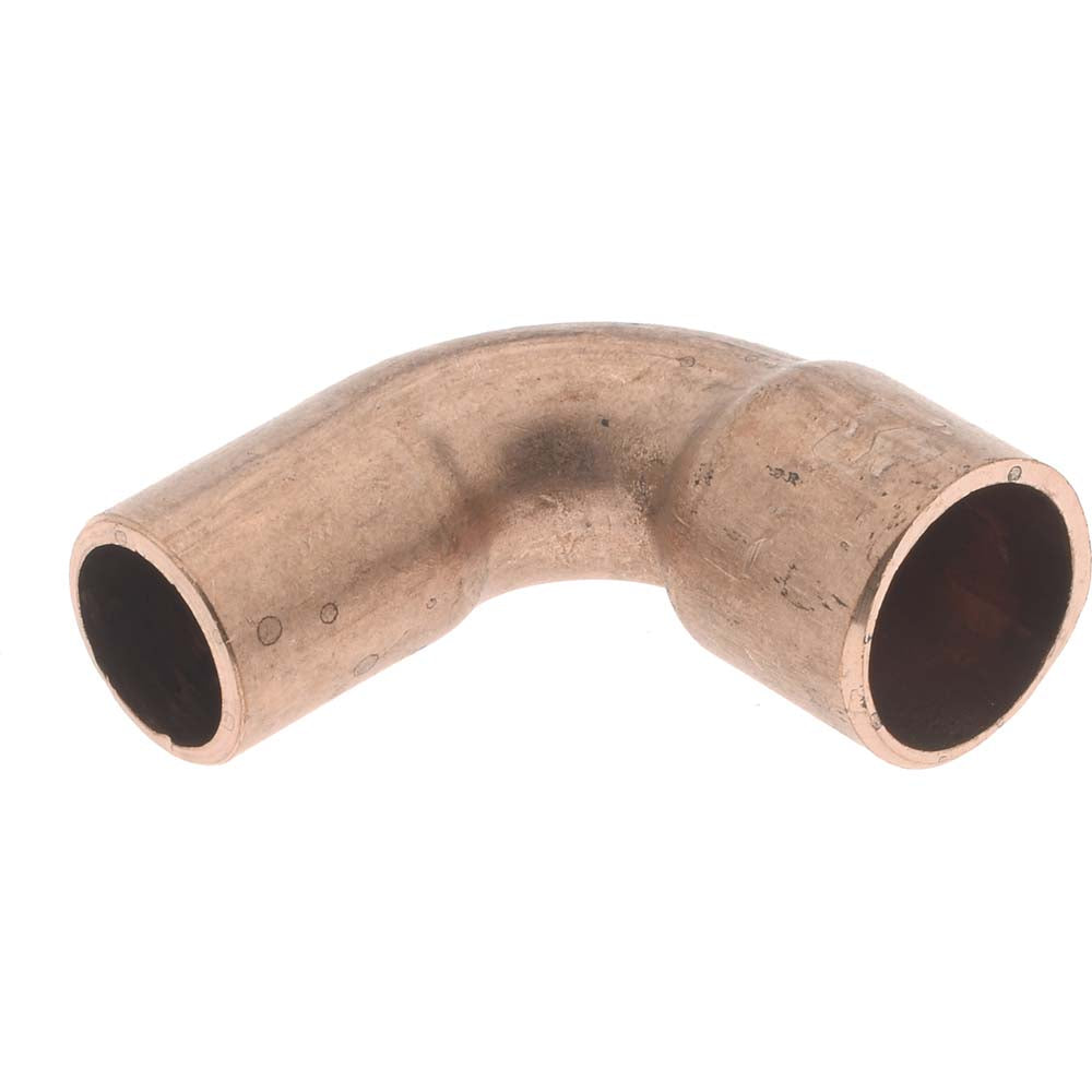 Mueller Industries W 02312 Wrot Copper Pipe 90 &deg Street Elbow 1/4" Fitting, FTG x C, Solder Joint