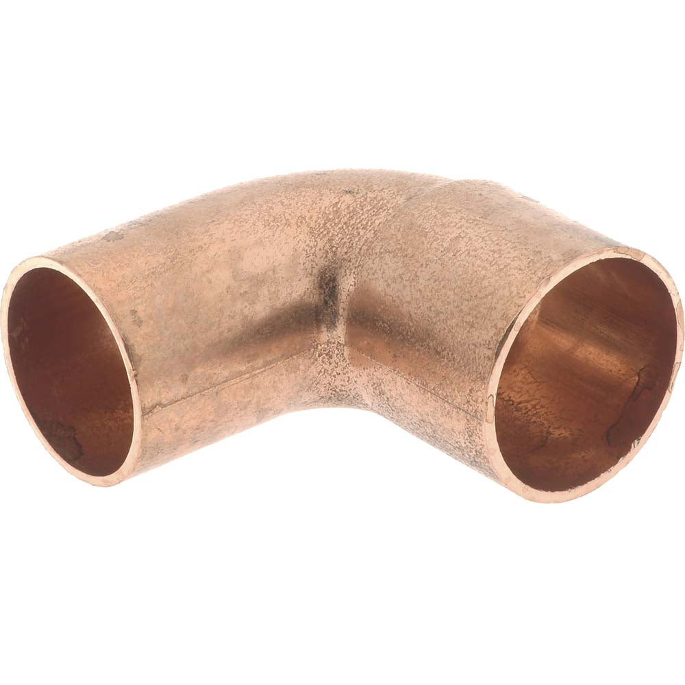 Mueller Industries W 01654 Wrot Copper Pipe 90 &deg Street Elbow 3/4" Fitting, FTG x C, Solder Joint
