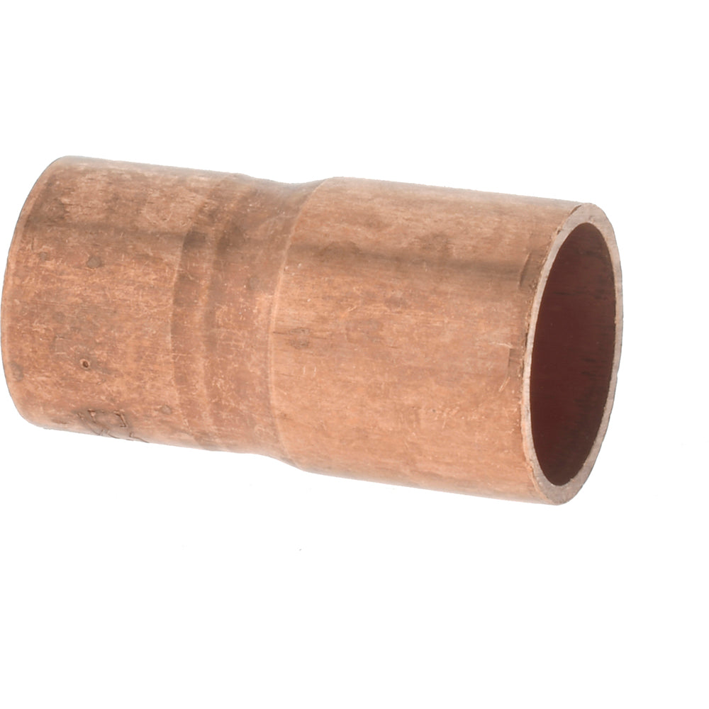 Mueller Industries W 01315 Wrot Copper Pipe Reducer 1/2" x 3/8" Fitting, FTG x C, Solder Joint