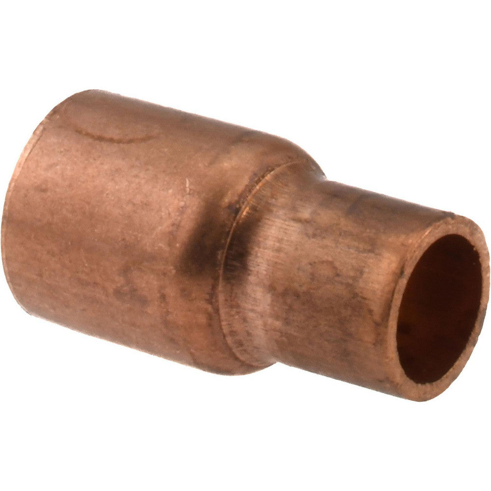 Mueller Industries W 01317 Wrot Copper Pipe Reducer 1/2" x 1/4" Fitting, FTG x C, Solder Joint