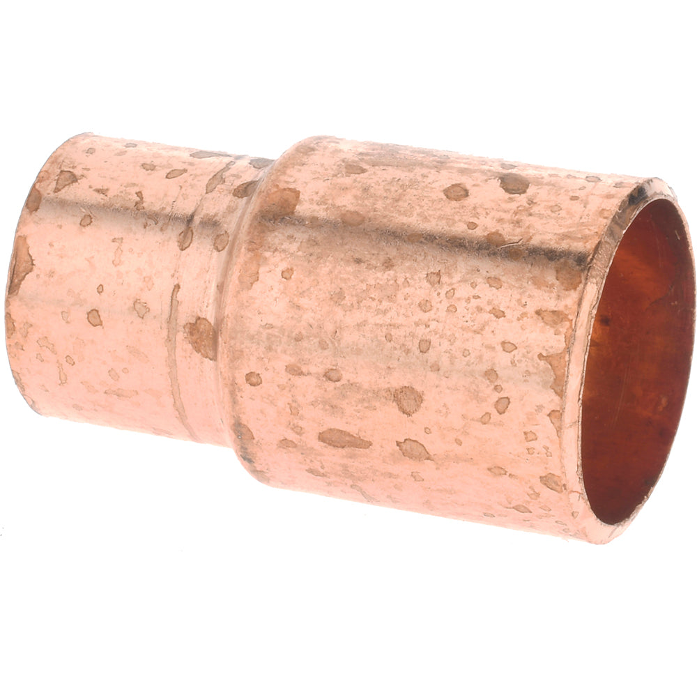Mueller Industries W 01326 Wrot Copper Pipe Reducer 3/4" x 1/2" Fitting, FTG x C, Solder Joint