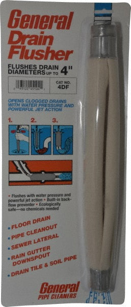 General Pipe Cleaners 4DF Water-Pressure Flush Bags For Minimum Pipe Size 3 (Inch) For Maximum Pipe Size 4 (Inch) Material Canvas Canvas  