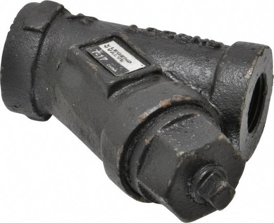 Legend Valve 105-523 1/2" Pipe, FNPT Ends, Cast Iron Y-Strainer