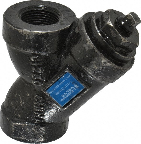 Legend Valve 105-525 1" Pipe, FNPT Ends, Cast Iron Y-Strainer