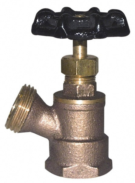 Legend Valve 107-155NL 3/4" Pipe, Lead Free Brass, FNPT x MGHT End Connection, Boiler Drain Valve