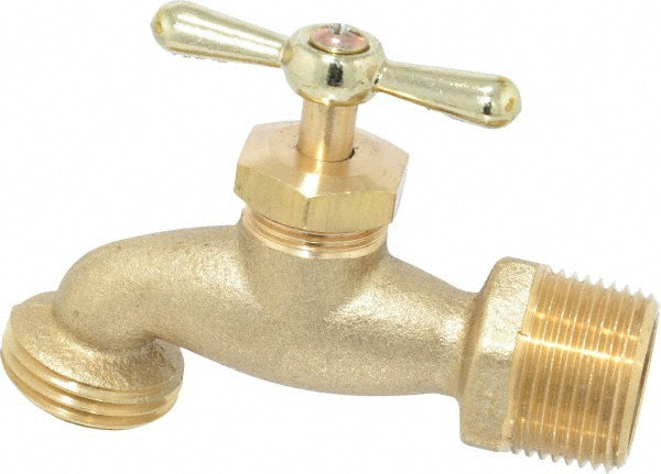 Legend Valve 107-165 3/4" Pipe, 125 psi WOG Rating, Brass Hose Bibb, Stop Valve