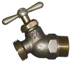 Legend Valve 107-214NL 3/4" Pipe, 125 psi WOG Rating, Lead Free Brass Hose Bibb, Stop Valve
