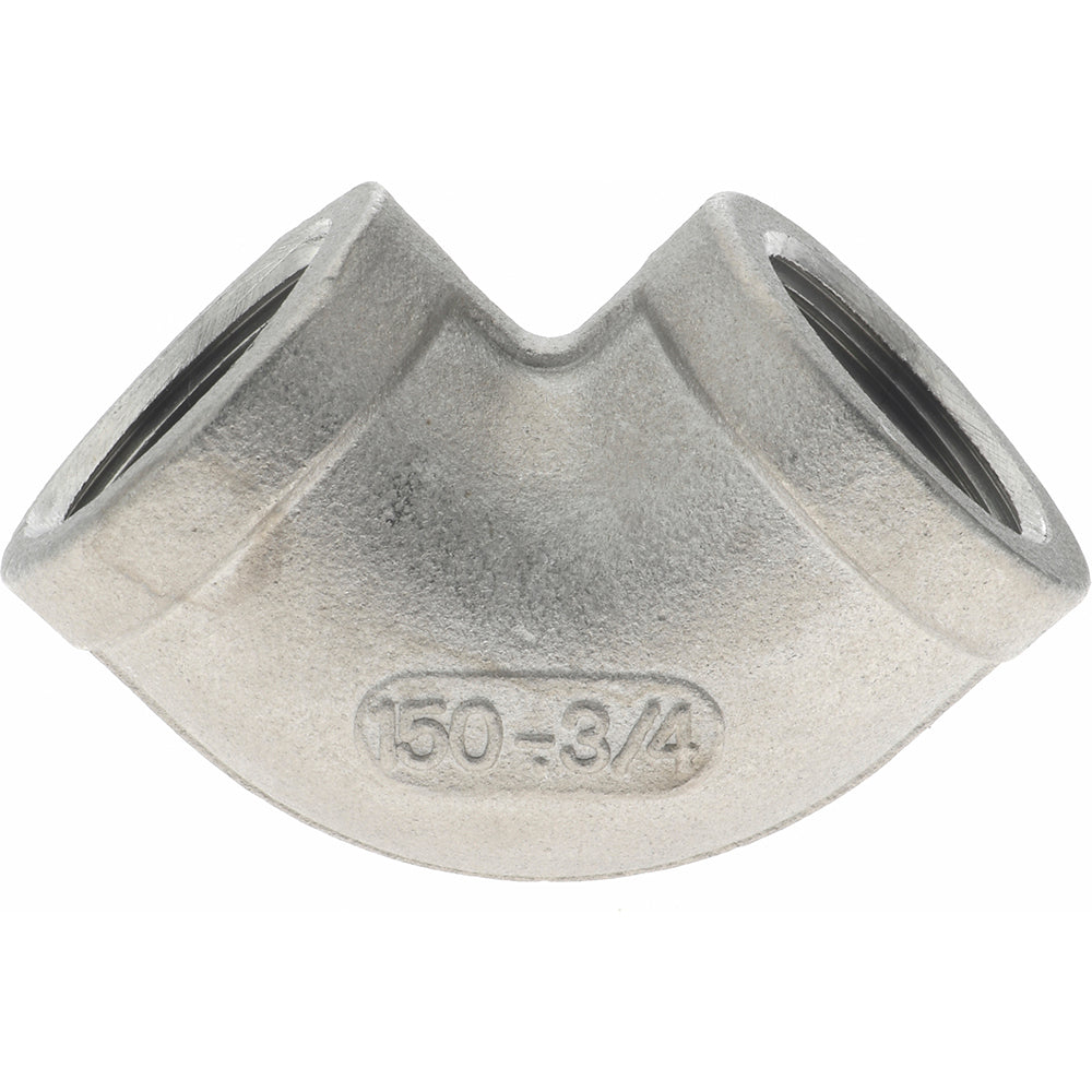 Merit Brass K401-12 Pipe 90 deg Elbow 3/4", 304 Stainless Steel