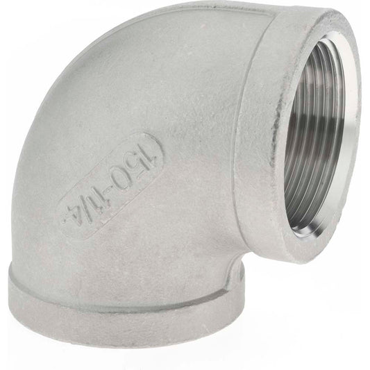 Merit Brass K401-20 Pipe 90 deg Elbow 1-1/4", 304 Stainless Steel