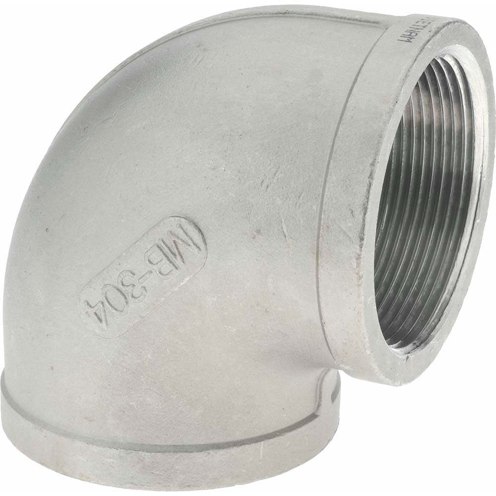 Merit Brass K401-32 Pipe 90 deg Elbow 2", 304 Stainless Steel