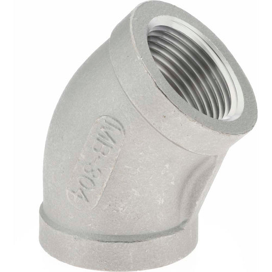 Merit Brass K402-12 Pipe 45 deg Elbow 3/4", 304 Stainless Steel