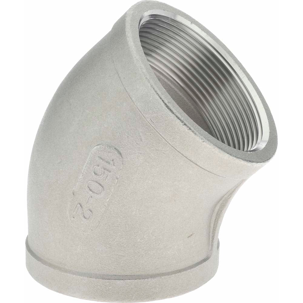 Merit Brass K402-32 Pipe 45 deg Elbow 2", 304 Stainless Steel