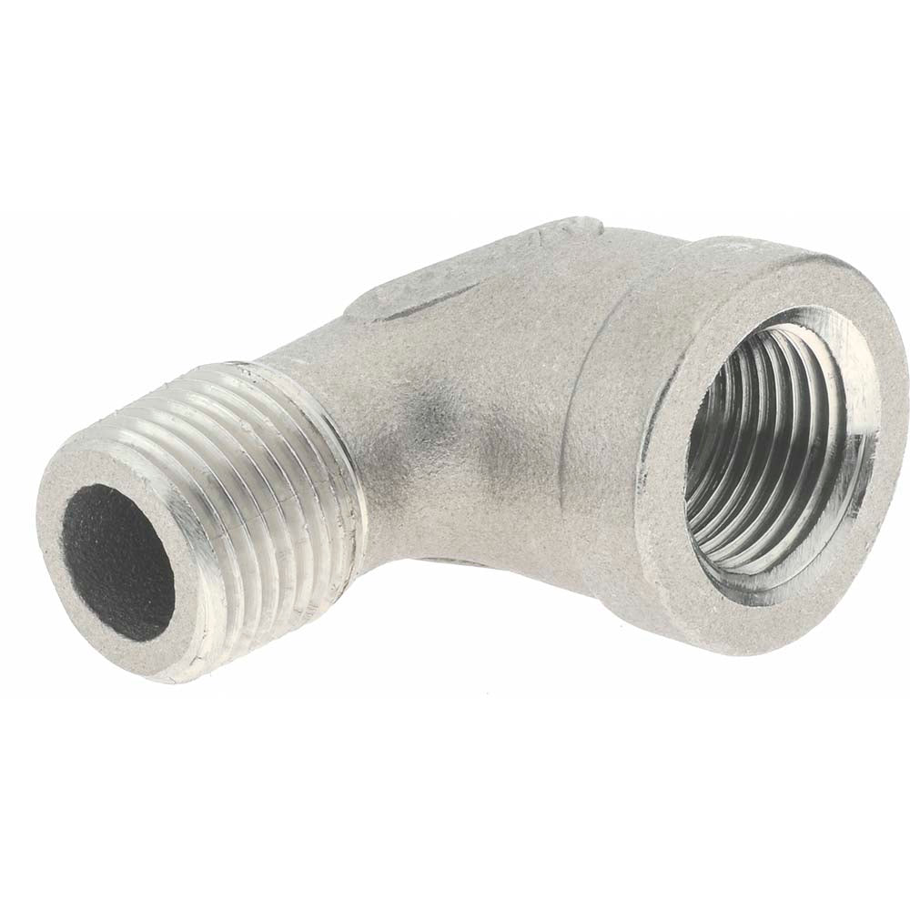 Merit Brass K403-06 Pipe 90 deg Street Elbow 3/8", 304 Stainless Steel