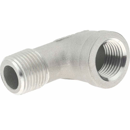 Merit Brass K403-08 Pipe 90 deg Street Elbow 1/2", 304 Stainless Steel