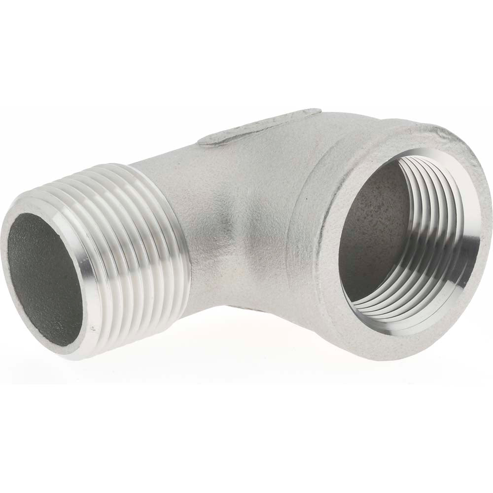 Merit Brass K403-16 Pipe 90 deg Street Elbow 1", 304 Stainless Steel