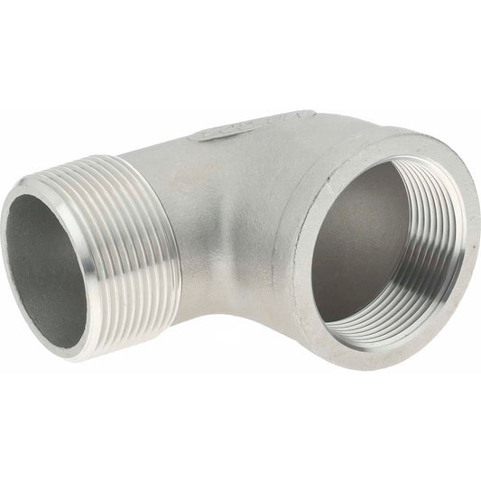 Merit Brass K403-24 Pipe 90 deg Street Elbow 1-1/2", 304 Stainless Steel