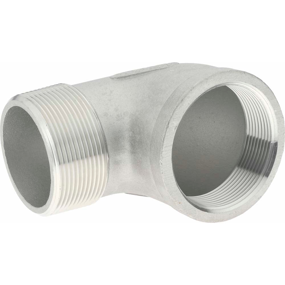 Merit Brass K403-32 Pipe 90 deg Street Elbow 2", 304 Stainless Steel