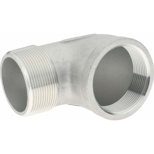 Merit Brass K403-32 Pipe 90 deg Street Elbow 2", 304 Stainless Steel