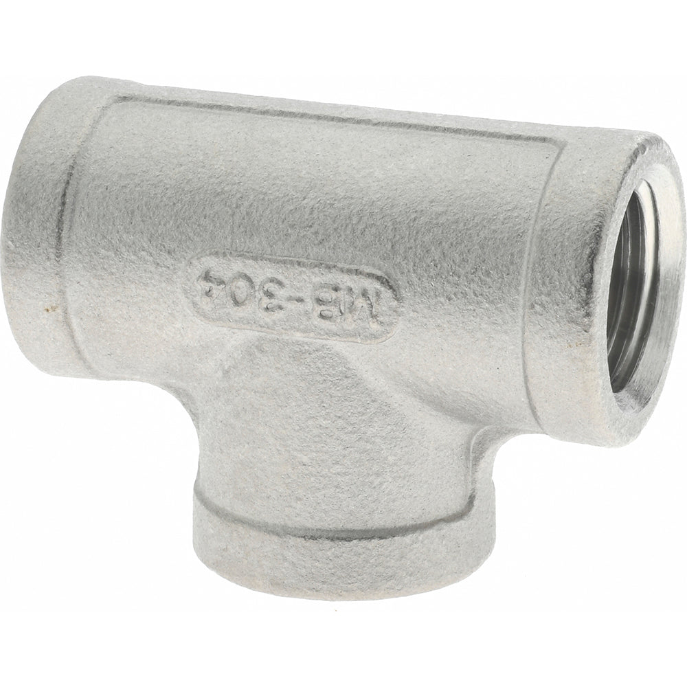Merit Brass K406-06 Pipe Tee 3/8", 304 Stainless Steel