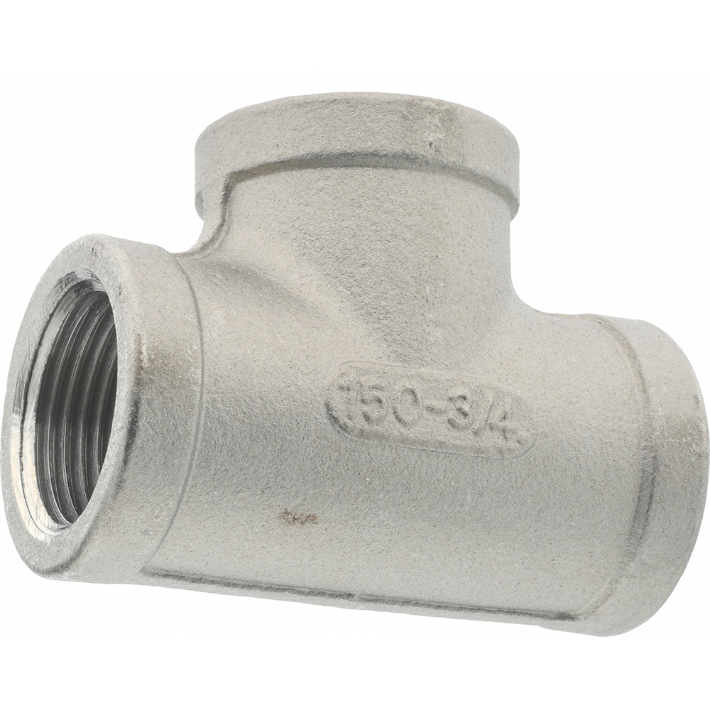 Merit Brass K406-12 Pipe Tee 3/4", 304 Stainless Steel