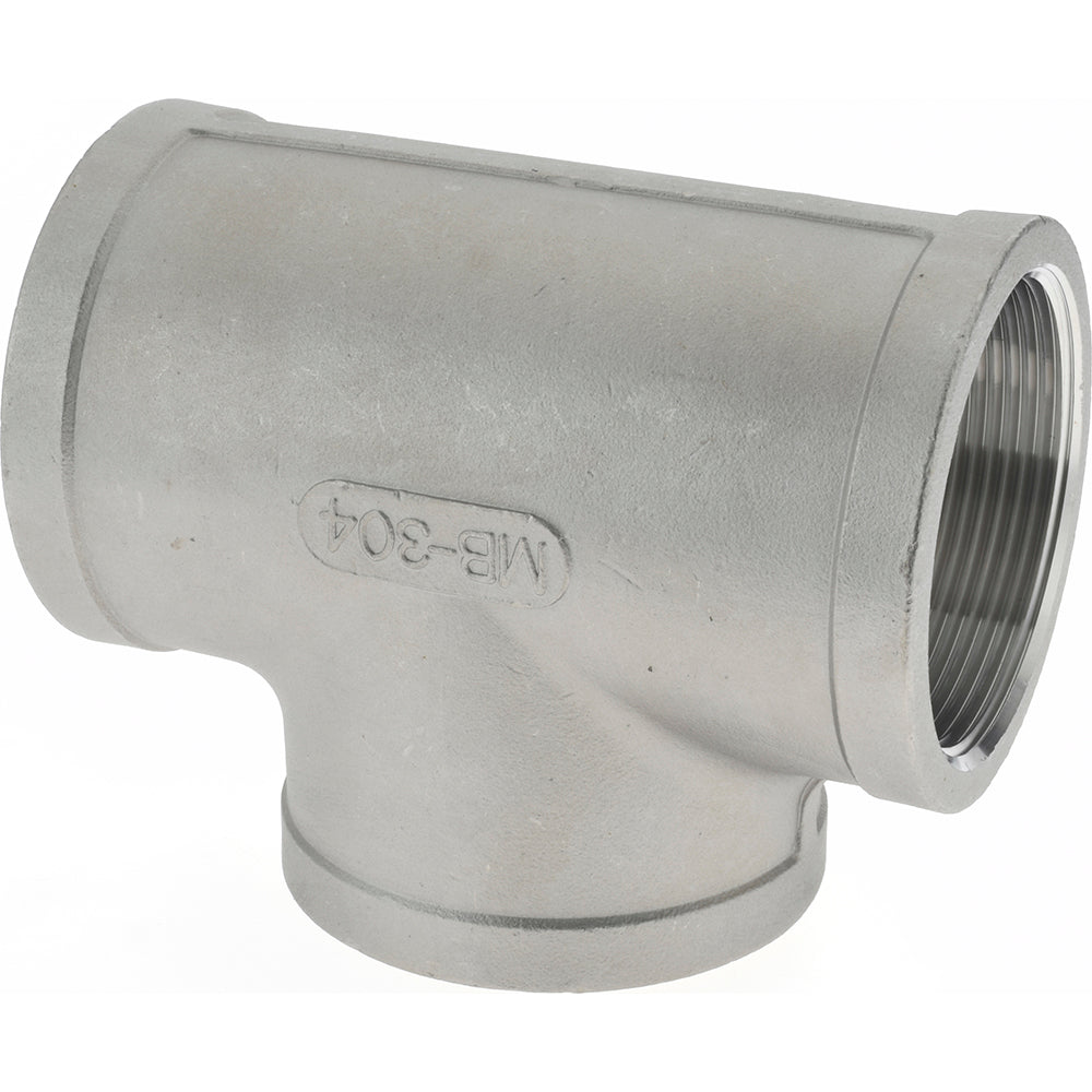 Merit Brass K406-32 Pipe Tee 2", 304 Stainless Steel