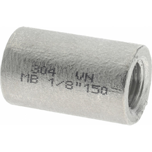 Merit Brass K411-02 Pipe Coupling 1/8", 304 Stainless Steel