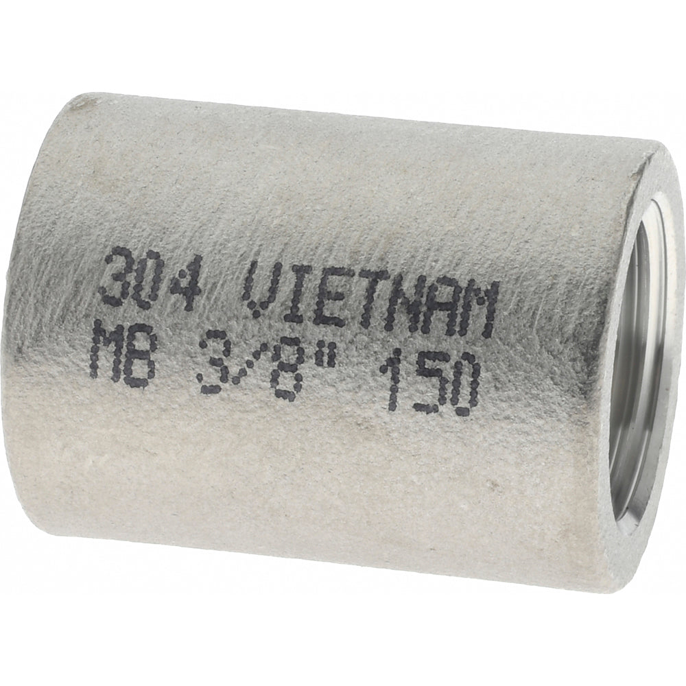 Merit Brass K411-06 Pipe Coupling 3/8", 304 Stainless Steel