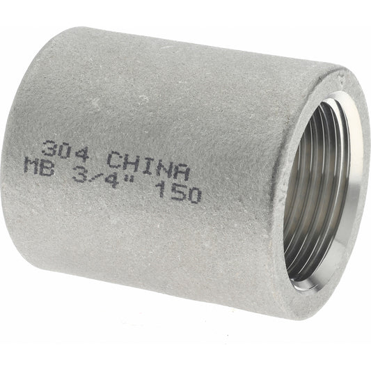 Merit Brass K411-12 Pipe Coupling 3/4", 304 Stainless Steel