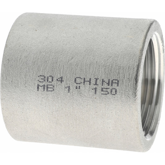 Merit Brass K411-16 Pipe Coupling 1", 304 Stainless Steel
