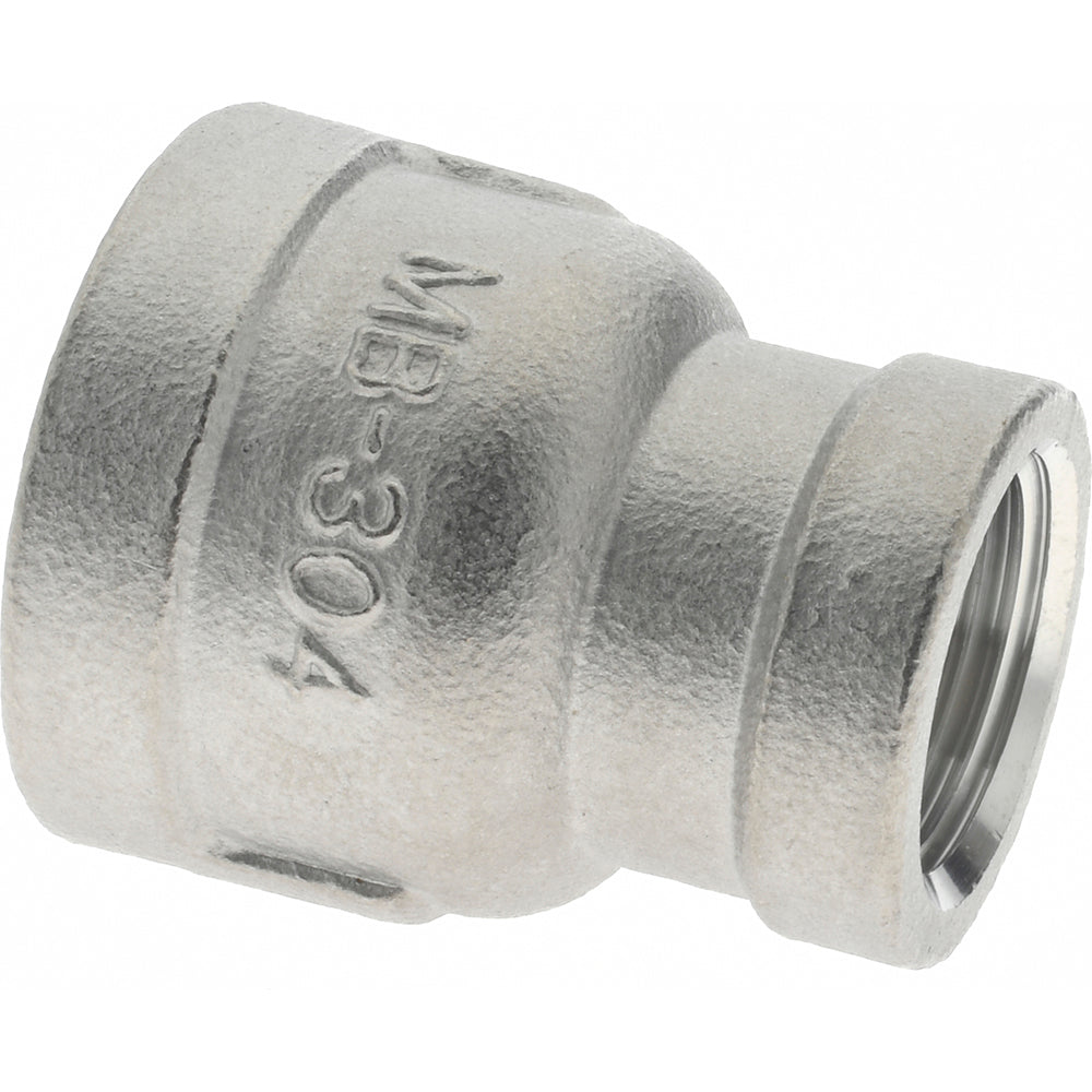 Merit Brass K412-0806 Pipe Reducer 1/2 x 3/8", 304 Stainless Steel
