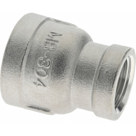 Merit Brass K412-0806 Pipe Reducer 1/2 x 3/8", 304 Stainless Steel
