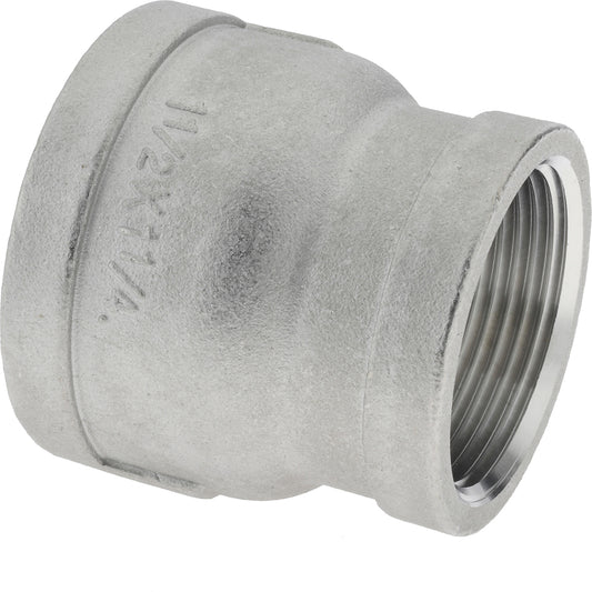Merit Brass K412-2420 Pipe Reducer 1-1/2 x 1-1/4", 304 Stainless Steel