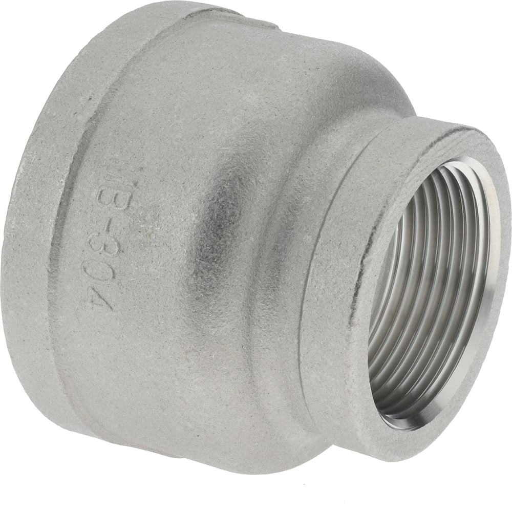 Merit Brass K412-3220 Pipe Reducer 2 x 1-1/4", 304 Stainless Steel