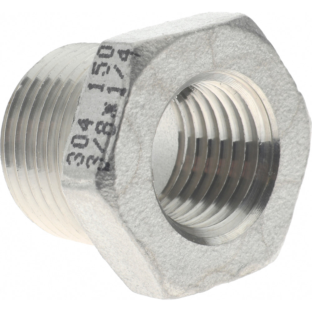 Value Collection 4HB3/8*1/4 Pipe Bushing 3/8 x 1/4" Fitting, 304 Stainless Steel