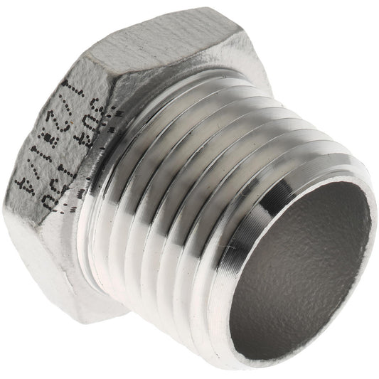 Value Collection 4HB1/2*1/4 Pipe Bushing 1/2 x 1/4" Fitting, 304 Stainless Steel