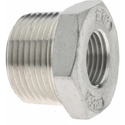 Value Collection 4HB1*1/2 Pipe Bushing 1 x 1/2" Fitting, 304 Stainless Steel