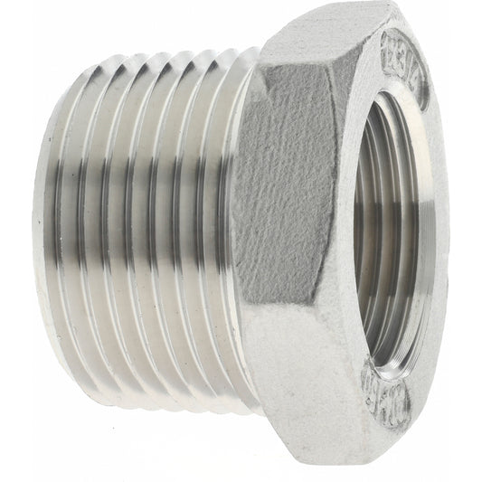 Value Collection 4HB1*3/4 Pipe Bushing 1 x 3/4" Fitting, 304 Stainless Steel
