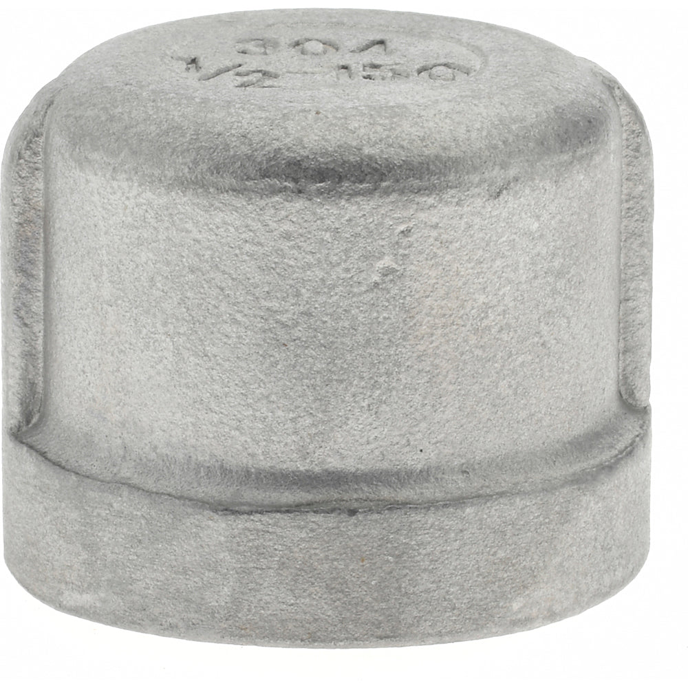 Value Collection 4CB1/2 Pipe End Cap 1/2" Fitting, 304 Stainless Steel